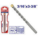 BROCA PARA CONCRETO 3/16 X 3-3/8 PLG. PUNTA CARBURO DE TUNGSTENO. EMTOP
