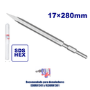 Cincel de punta de 280 mm sistema hexagonal para demoledor EDBRH1301 y ULDBRH1301 Emtop ECHS072802