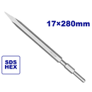 Cincel de punta de 280 mm sistema hexagonal para demoledor EDBRH1301 y ULDBRH1301 Emtop ECHS072802