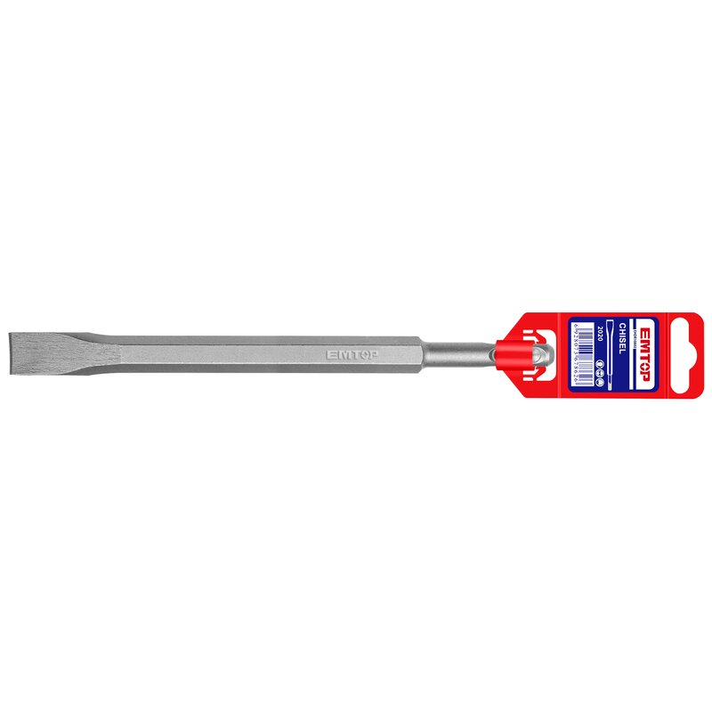 CINCEL DE PALA, SDS PLUS, 10 PULG LARGO, 3/4 PULG ANCHO, 1/2 PULG DIAMETRO. MARCA EMTOP, ECHS122501