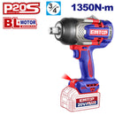 LLAVE DE IMPACTO INALAMBRICA 3/4, 20V, BRUSHLESS, 1350NM, SIN BATERIA NI CARGADOR, BARE TOOL. EMTOP