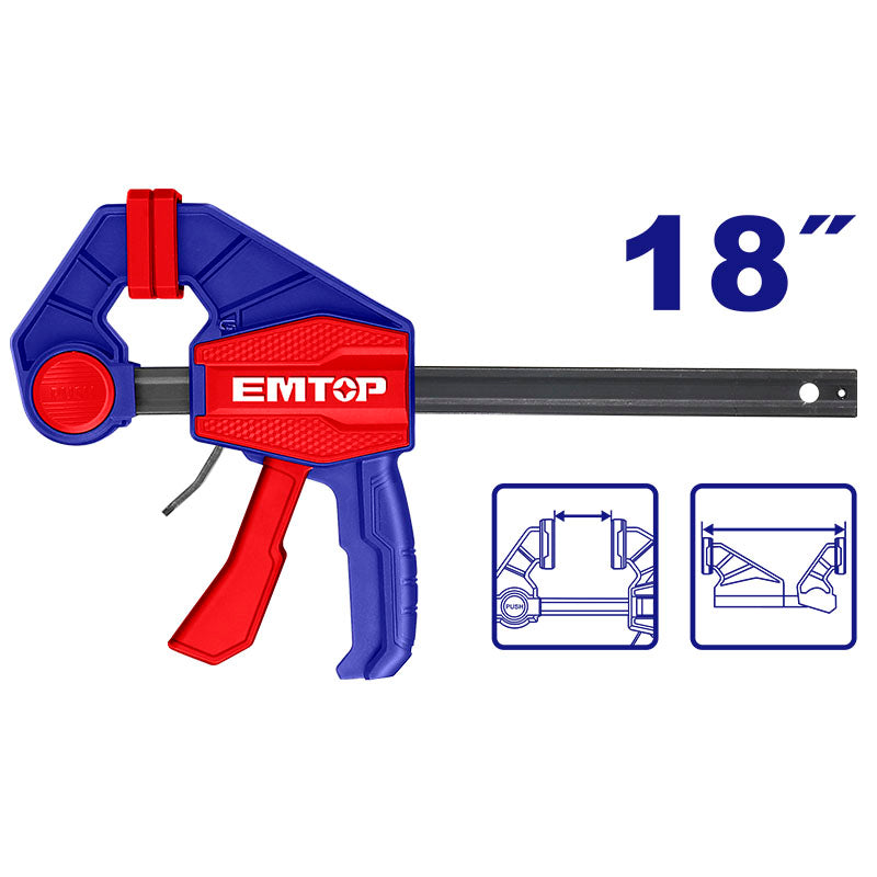 SARGENTO/PRENSA RAPIDA, 18 PULG. MARCA EMTOP, ECLPQ60301