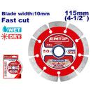 DISCO DE DIAMANTE, SEGMENTADO, PARA CONCRETO DE 4-1/2 PULG. EMTOP