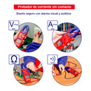 Amperímetro de gancho digital hasta 600 voltios, Emtop, edmr22001