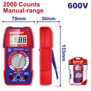 Multímetro digital de 600 voltios, Emtop, EDMR5360011
