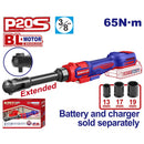 RATCHET TELESCOPICO INALAMBRICO 3/8, 20V, TORQUE 65NM, SIN BATERIA NI CARGADOR. BARE TOOL. EMTOP
