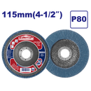 DISCO LAMINADO DE ZIRCONIO 4 1/2 X 7/8 PULGADA GRANO 80. MARCA EMTOP