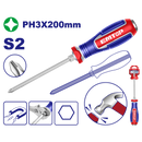 DESARMADOR DE GOLPE PUNTA PHILLIPS PH3 MAGNETICA LARGO 8 PULGADAS. EMTOP