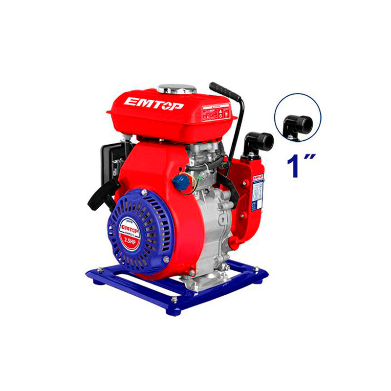 BOMBA DE AGUA DE GASOLINA DE 1 PULGADA, 2.5 HP, EGWP2512, EMTOP