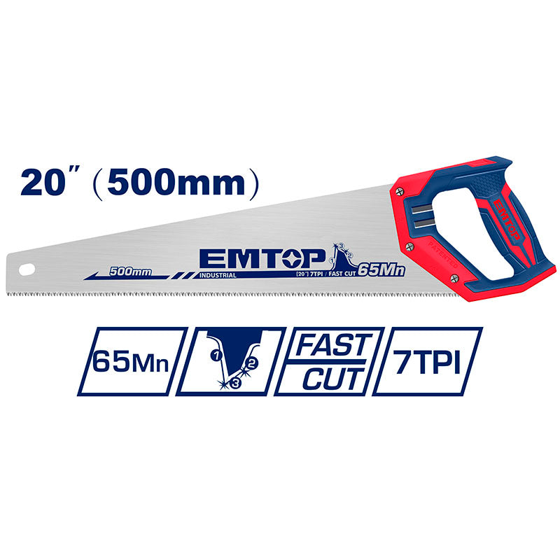 SERRUCHO PROFECIONAL 20 PULG, MARCA EMTOP, EHAS5002