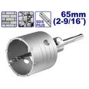 BROCA TIPO COPA DE 65 MM PARA CONCRETO, SDS PLUS, 8 DIENTES TCT, EMTOP