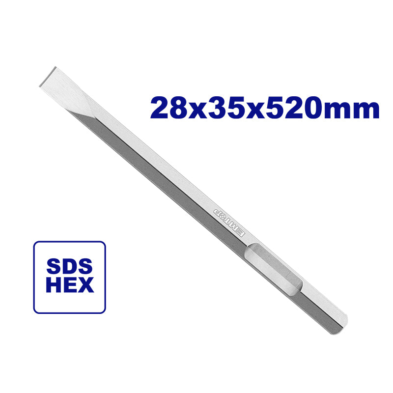CINCEL PLANO HEXAGONAL DE 28 X 35 X 520 MM PARA ULDBRH2201. EMTOP, EHCS083502