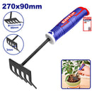 RASTRILLO DE JARDIN 10-1/2 PLG, ANCHO 3-1/2 PLG, ACERO AL CARBON. EMTOP