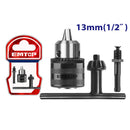 MANDRIL DE 1/2 CON ADAPTADOR SDS PLUS, ROSCA 1/2, INCLUYE LLAVE. EMTOP