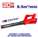 SOPLADORA INALAMBRICA, DE 20 VOLTIOS, 15,000 RPM, VOLUMEN DE AIRE 8.5 M/MIN. SIN BATERIA NI CARGADOR. EMTOP