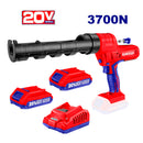 PISTOLA DE CALAFATEO INALAMBRICA 20V, CARTUCHO 10 PULG. APLICACION DE SILICON, CON 2 BATERIAS Y CARGADOR. EMTOP