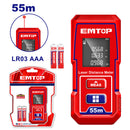 MEDIDOR DE DISTANCIA LASER, RANGO 55M. EMTOP