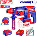 Rotomartillo inalámbrico de 20 voltios con 1 batería y cargador Emtop ELRH20268