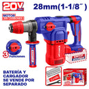 ROTOMARTILLO INALAMBRICO 20V. SDS PLUS, BRUSHLESS, 930RPM, 4.5 JOULES, SIN BATERIA NI CARGADOR. BARE TOOL. EMTOP
