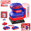 Lijadora orbital de 1/4 de hoja inalámbrica de 20 voltios, Emtop, ELSHS2024