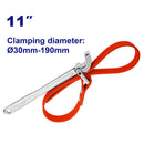 LLAVE DE BANDA 11 PLG. RANGO DE SUJECION 1-3/16 PLG A 7-1/2 PLG, MANGO FORJADO. EMTOP