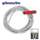 DESTAPADOR DE TUBERIAS DE 5M FLEXIBLE DE ACERO PARA LIMPIEZA DE DRENAJES. EMTOP