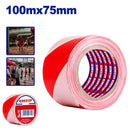 CINTA DE PRECAUCION 75 MM X 100 MTS. NO ADHESIVA, PARA DEMARCACION Y AREAS DE SEGURIDAD. EMTOP