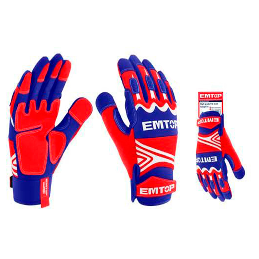 GUANTES DE MICROFIBRA DE CUERO, TALLA XL. MARCA EMTOP, EMGV0101XL