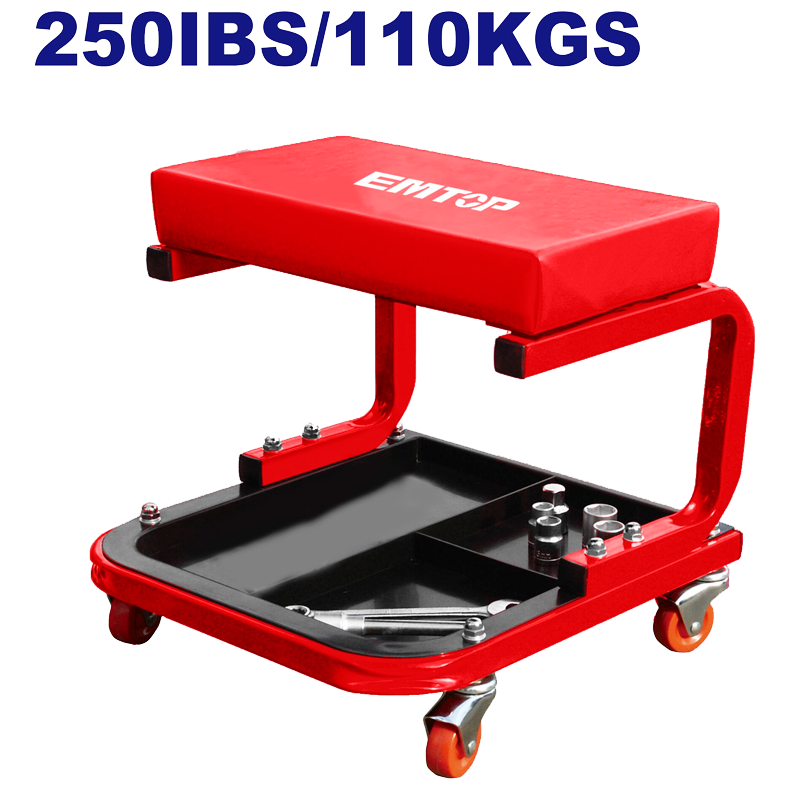 Silla con rodos para mecánico Emtop EMNC1501