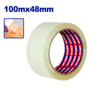 CINTA DE EMPAQUE TRANSPARENTE, LARGO 100 MTS ANCHO 4.8CM. EMTOP
