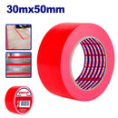 CINTA DE SEGURIDAD ROJA 50 MM X 30 MTS. PARA DEMARCACION Y SEÑALIZACION. EMTOP