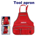 DELANTAL PARA HERRAMIENTAS, 52X55CM, POLIESTER 600D MULTIPLES COMPARTIMENTOS CAPACIDAD 3KG. EMTOP