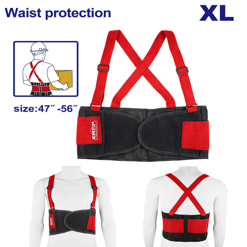 Cinturón de trabajo con tirantes, talla XL, Emtop, EMTG901M, EMTG901XL