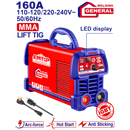 Soldadora de 160 amperios, inverter, Emtop, ULWDEM1652