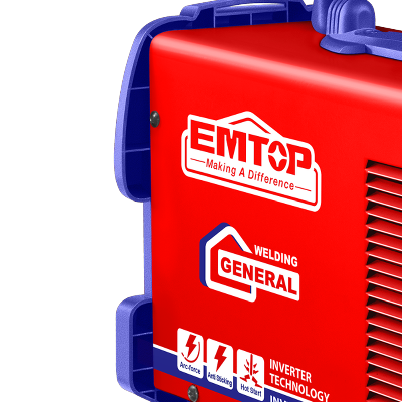 Soldadora de 160 amperios, inverter, Emtop, ULWDEM1652