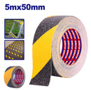 CINTA ANTIDESLIZANTE DE SEGURIDAD 50 MM X 5 MTS. AMARILLO/NEGRO, PARA PISOS, GRADAS Y RAMPAS. EMTOP