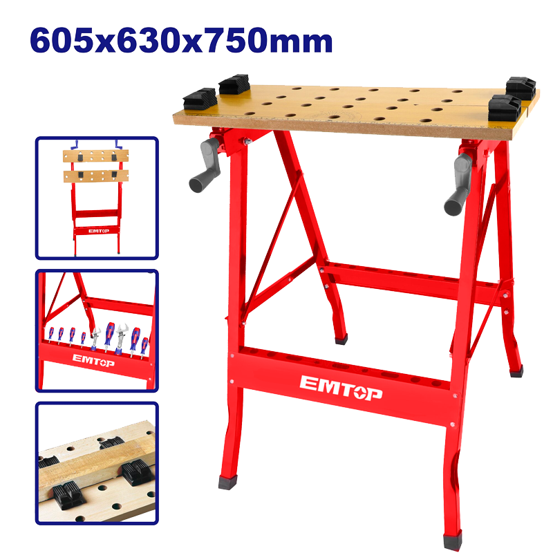 Mesa de trabajo plegable Emtop EMWE1525