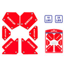 Escuadras magnéticas, juego de 6 piezas, Emtop, EMWH6002