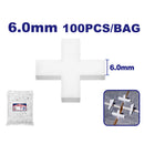 Crucetas para azulejos de 6 mm, bolsa de 100 unidades, Emtop, EMXZ1006