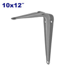 MENSULA PARA REPISA 10 X 12 PLG. ACABADO PLATEADO, SOPORTA HASTA 25 KG CADA PAR. EMTOP