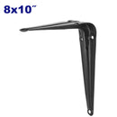 MENSULA PARA REPISA 8 X 10 PLG. ACABADO NEGRO, SOPORTA HASTA 25 KG CADA PAR. EMTOP
