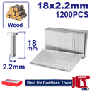 CAJA DE 1200 CLAVOS PARA CONCRETO 3/4 PULG PARA CLAVADORAS INALAMBRICAS ELSTLI3805 ELSTLI3808. EMTOP