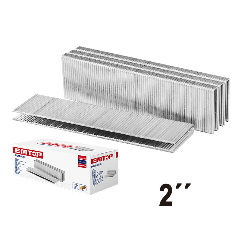 CLAVILLO, CAJA DE 5,000 CLAVOS, 2 PULG, 50 MM, PARA ECBN504001 Y ECBN155001. MARCA EMTOP, ENAL18501