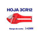 CORTA TUBOS DE PVC, APERTURA AUTOMATICA HASTA 1-5/8 PULGADAS, 3 A 42 MILIMETROS. MARCA EMTOP