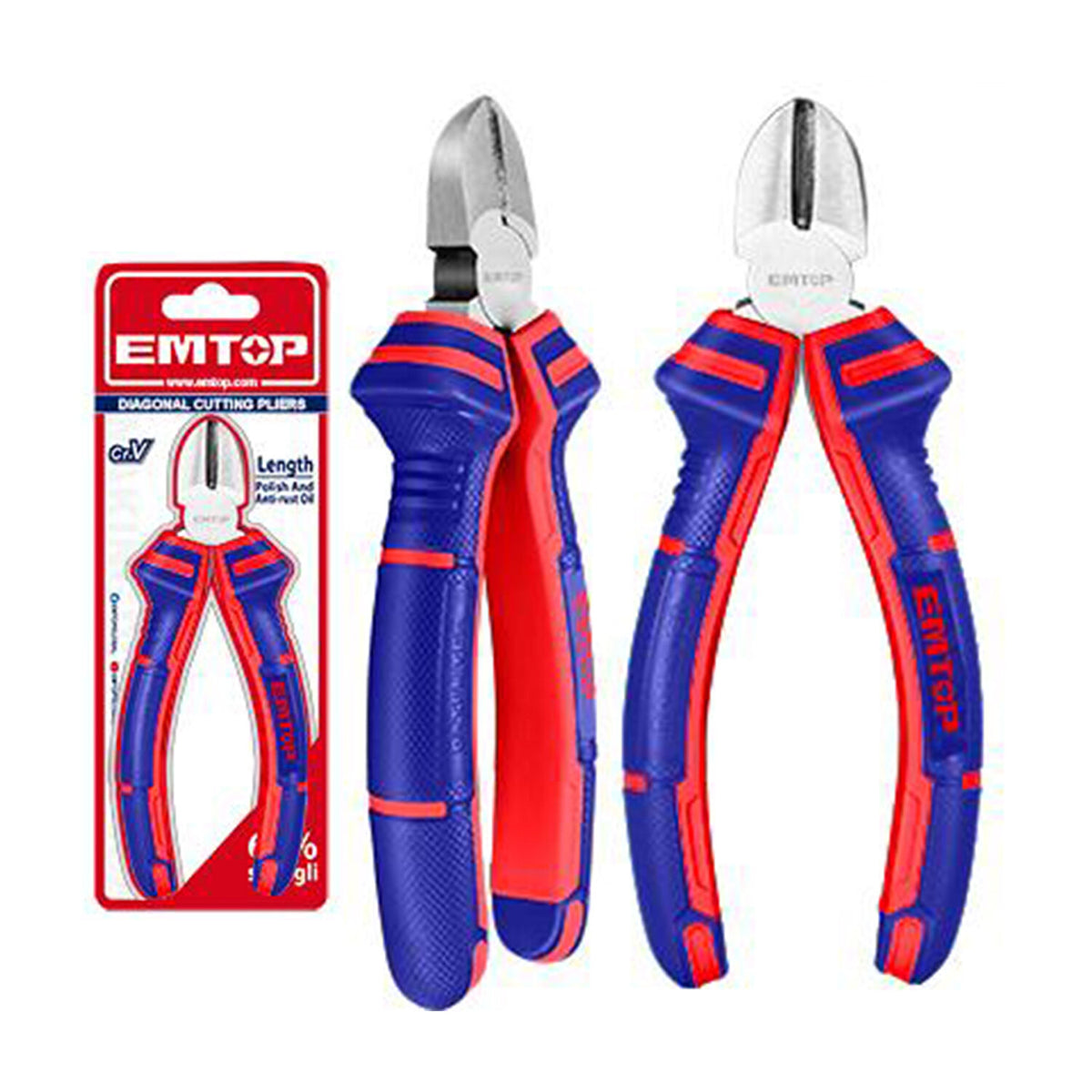 Alicate corta alambres profesional de 6 plgs, emtop, eplrd0611, EPLRD0611
