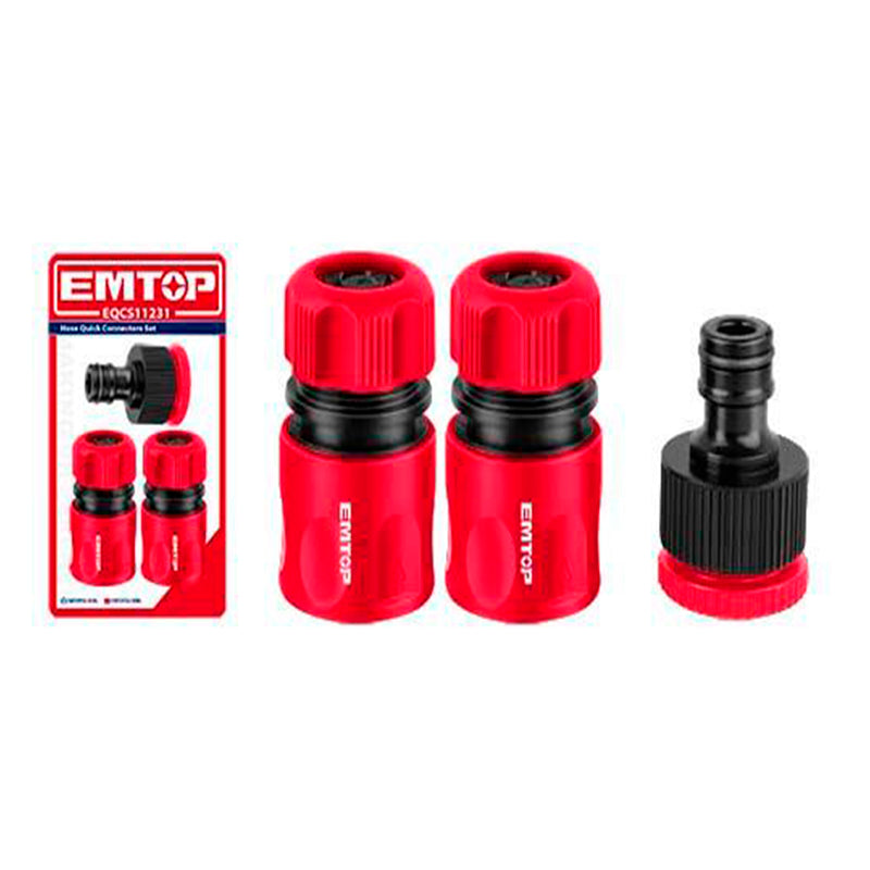 KIT DE ACOPLES RAPIDOS PARA HIDROLAVADORA MODELO ULHPW1801. MARCA EMTOP, EQCS11231