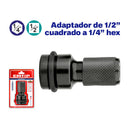 Adaptador de llave de impacto de 1/2 a hexagonal 1/4, Emtop, ESBH0501