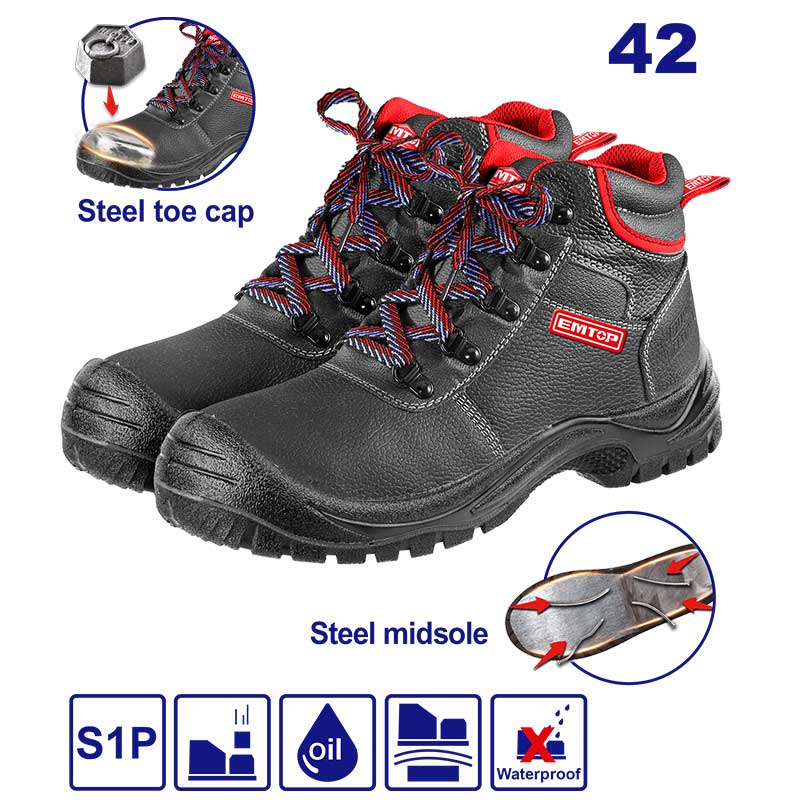 Botas punta de acero antiestáticas doble densidad talla 42 Emtop ESBS42SP42