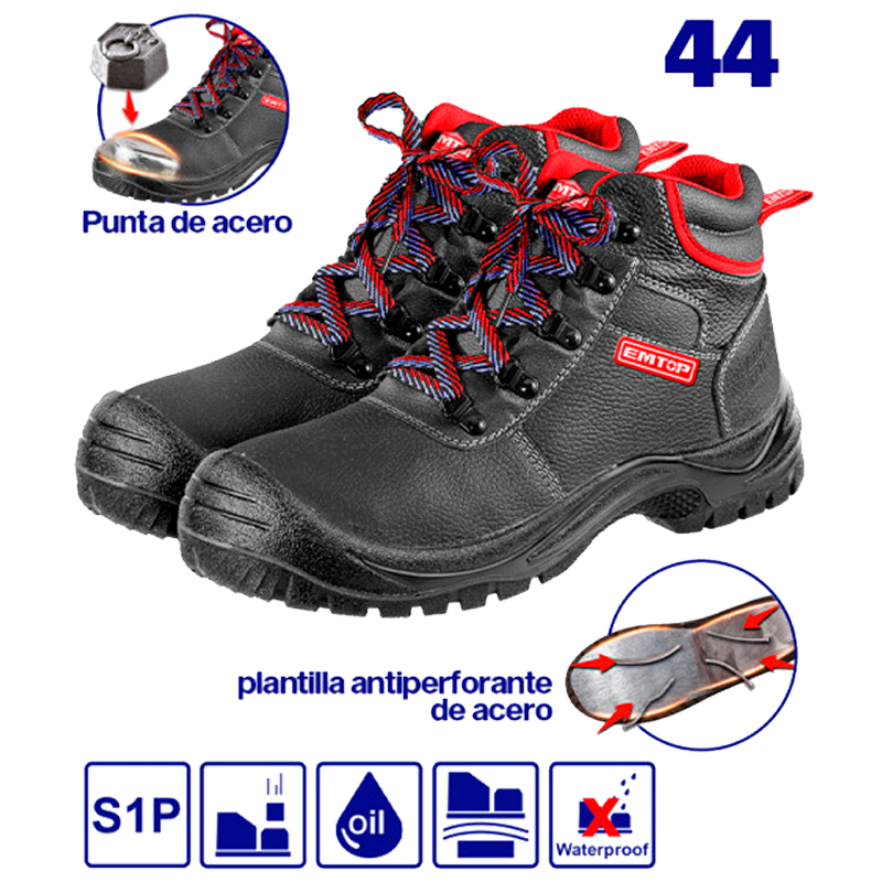 Botas punta de acero antiestáticas doble densidad talla 44 Emtop ESBS42SP44