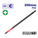 PUNTA DE IMPACTO MAGNETICA PHILLIPS NO. 2 X 8 PULGADAS DE LARGO. EMTOP